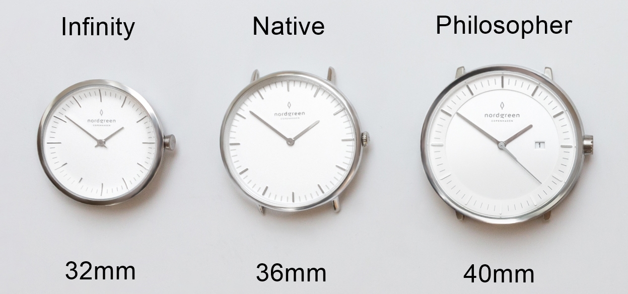 Nordgreen 時計サイズ比較