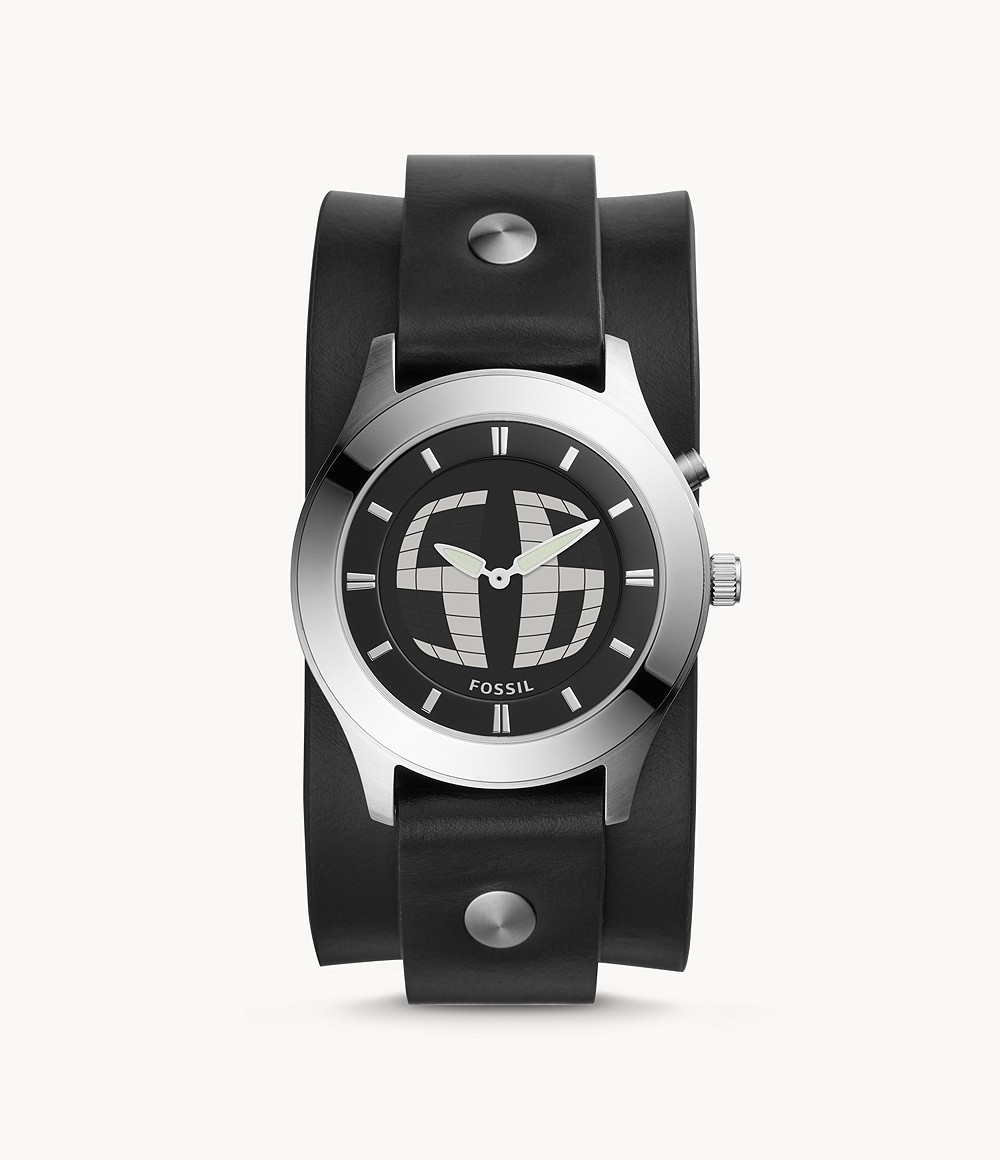 BIG TIC アナログデジタル ブラック レザーウォッチ FS5739_main FOSSIL フォッシル メンズ腕時計
