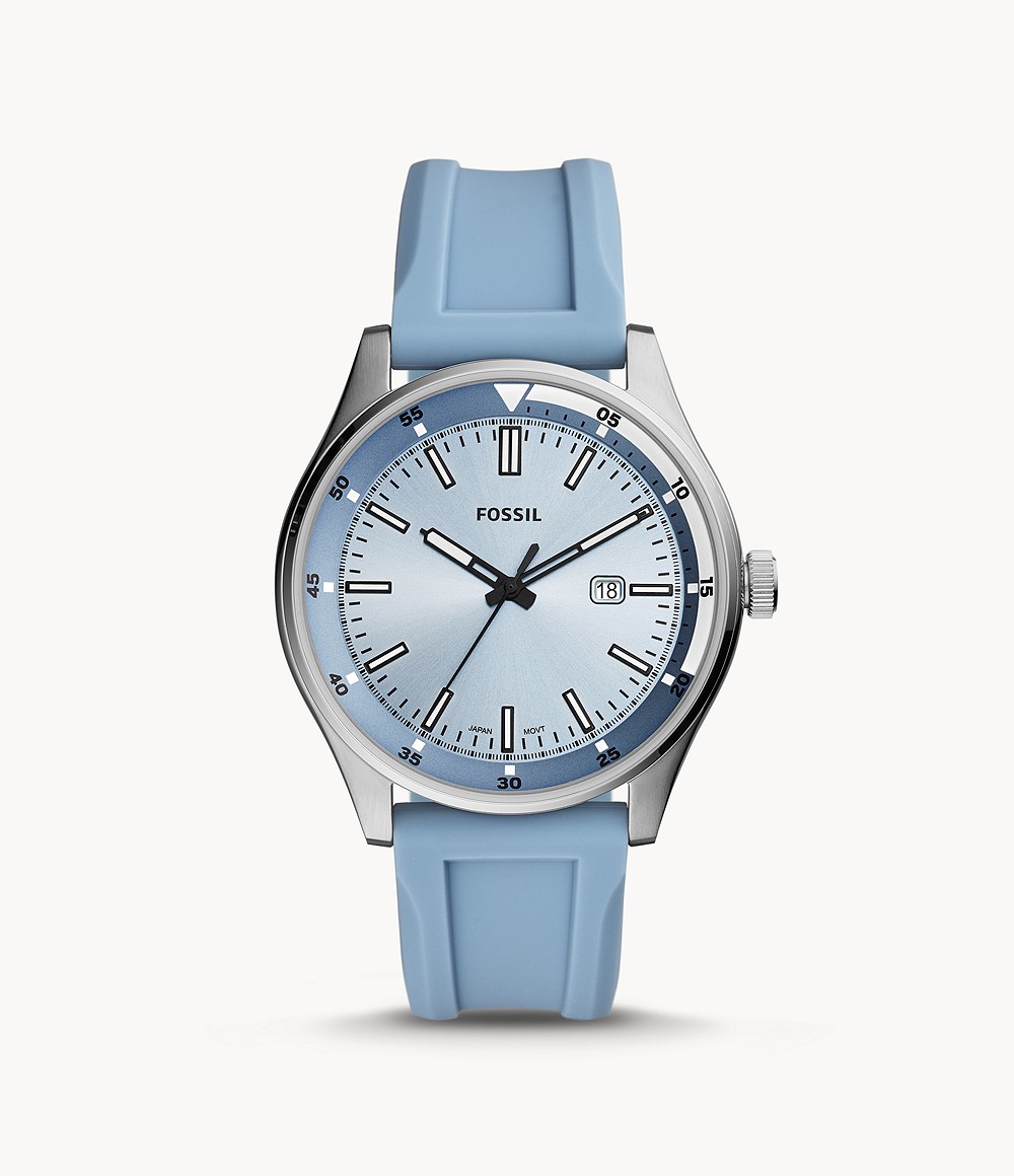 BELMAR 三針デイト ペールブルーシリコンウォッチ FS5537_main FOSSIL フォッシル メンズ腕時計