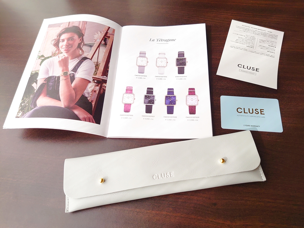 CLUSE クルース 腕時計 カタログ 2年間正規保証カード