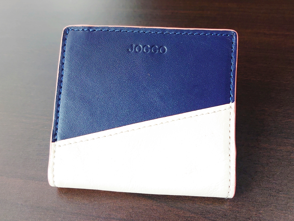 2つ折りエッジカラー財布（アシンメトリー）レビュー JOGGO（ジョッゴ）外側 表