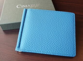 シュランケンカーフ マネークリップ（Blue）CIMABUE（チマブエ）Mens Leather Store（メンズレザーストア）財布レビュー