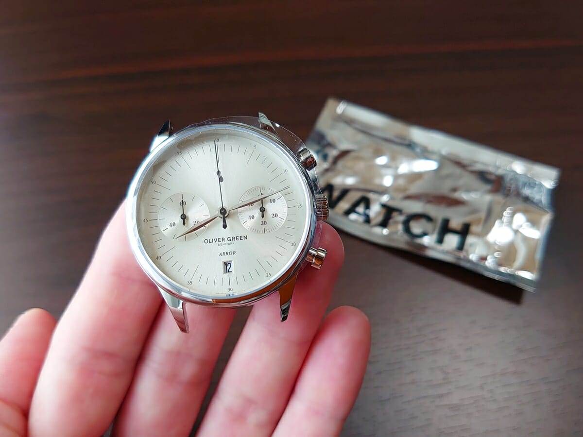 Oliver Green オリバーグリーン 腕時計 ARBOR（アーバー）41mm 時計 ベルト アルミニウム袋 開封4