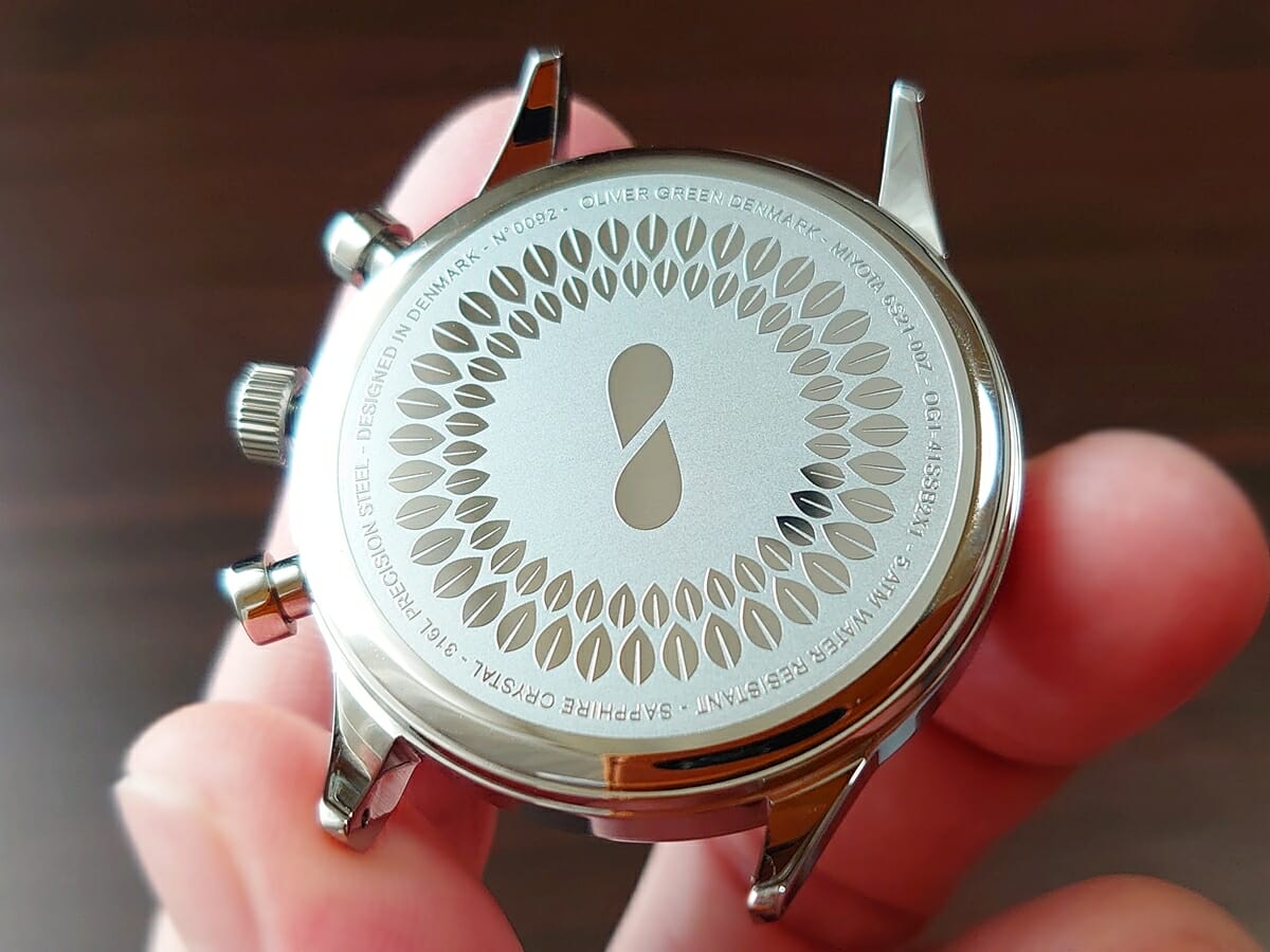 Oliver Green オリバーグリーン 腕時計 ARBOR（アーバー）41mm クロノグラフ バックケース