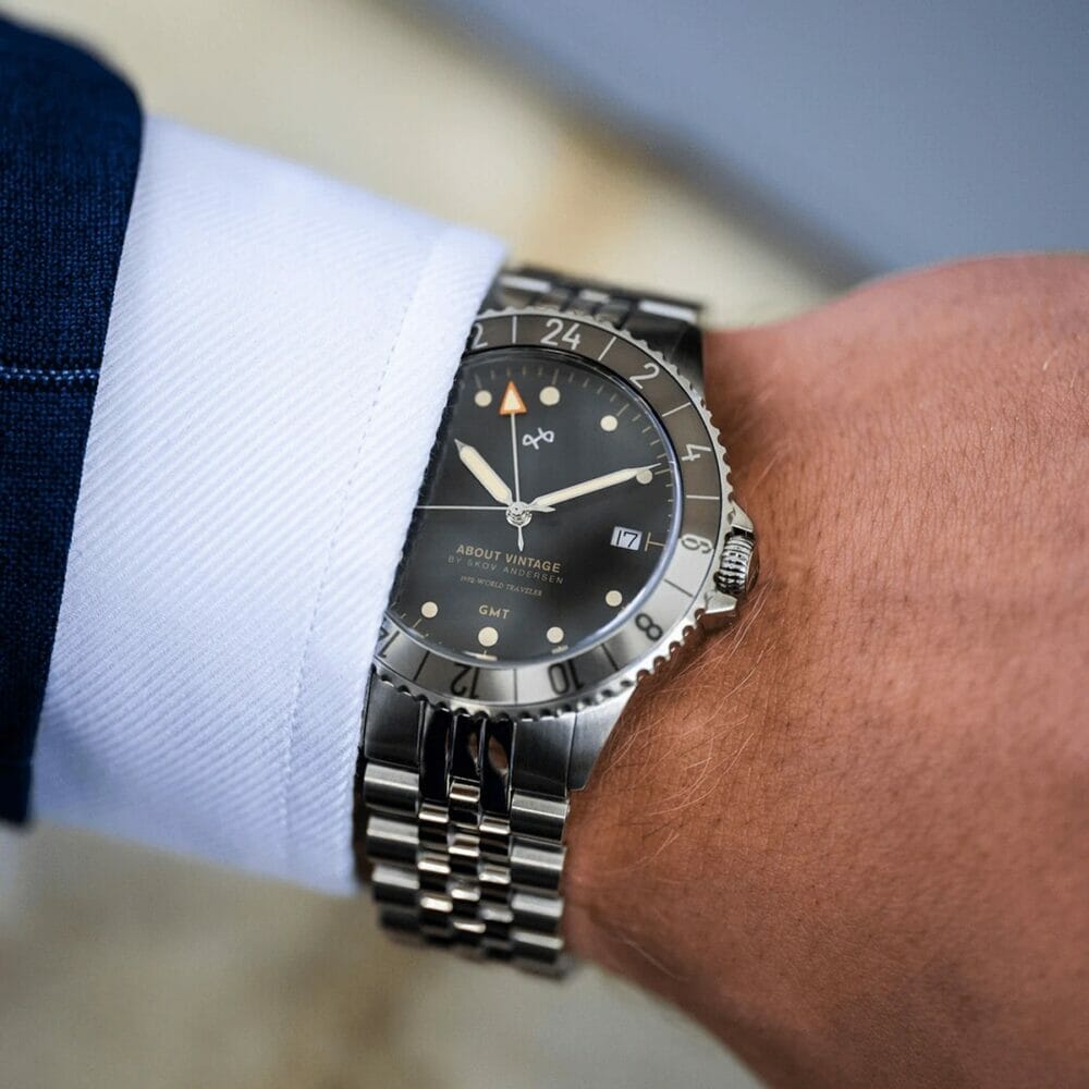 About Vintage（アバウトヴィンテージ）1982 GMT WORLD TRAVELER _Grey_5link 着用