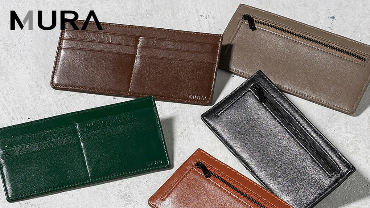MURA ムラ ゴートレザー スキミング防止機能付き 薄型 長財布