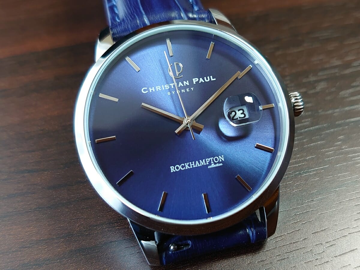 Rockhampton ロックハンプトン RH06NVCSV サンレイネイビー 40mm メンズ Christian Paul クリスチャンポール 腕時計レビュー 時計デザイン10