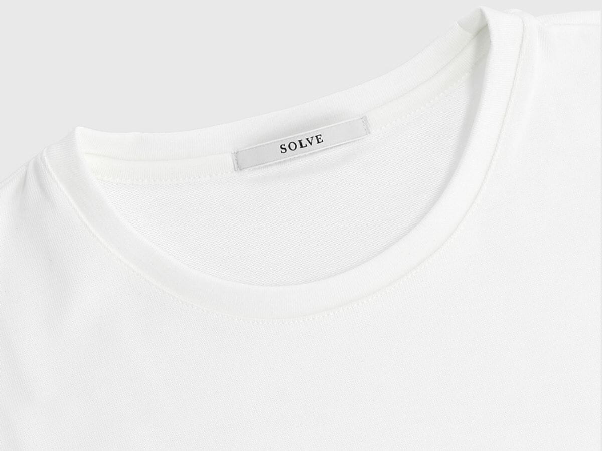 SOLVE(ソルブ) 仕事Tシャツ(長袖) 素材は綿100%で耐久性に優れ高級感がある
