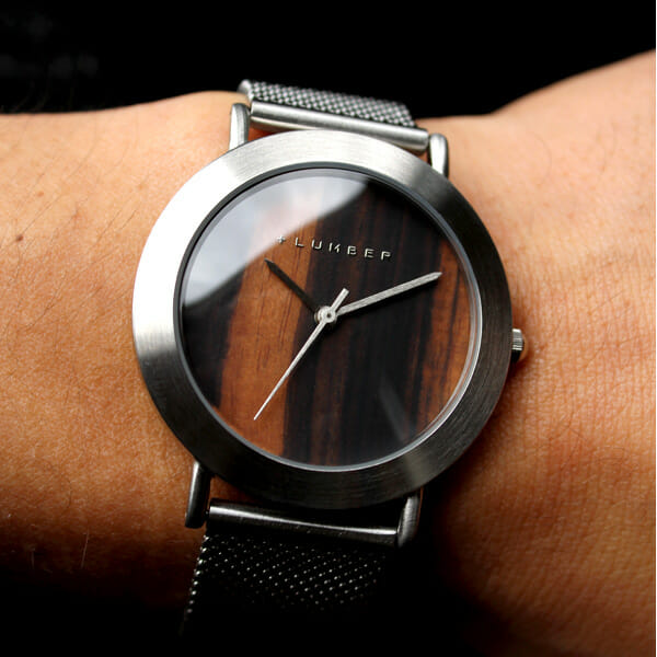 WATCH 3300 ステンレススチールベルト Hacoa ハコア 木製腕時計 +LUMBER