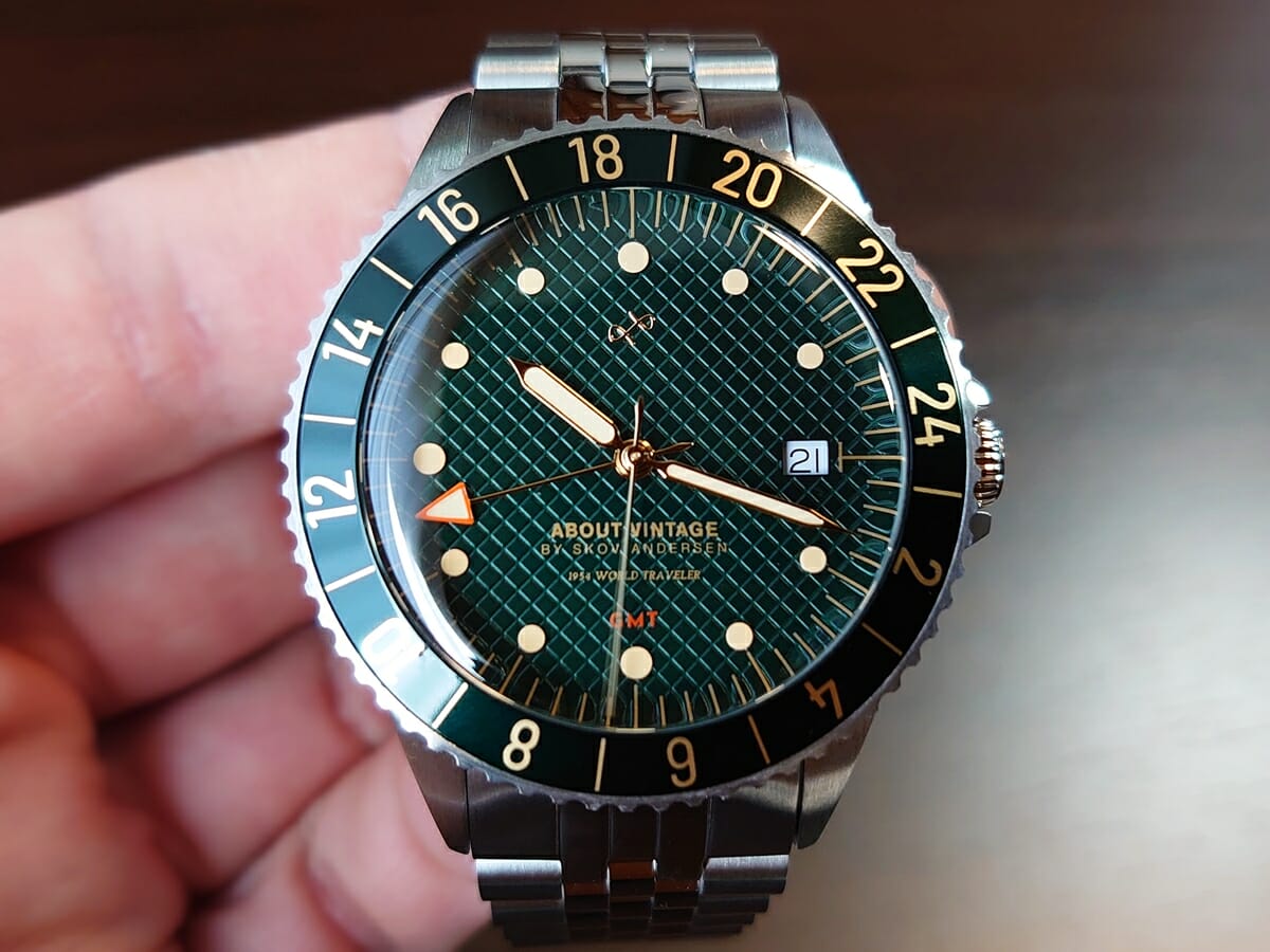 1954 GMT GREEN TURTLE グリーンタートル About Vintage アバウトヴィンテージ 腕時計 GMT（24時間時計）リューズ操作1