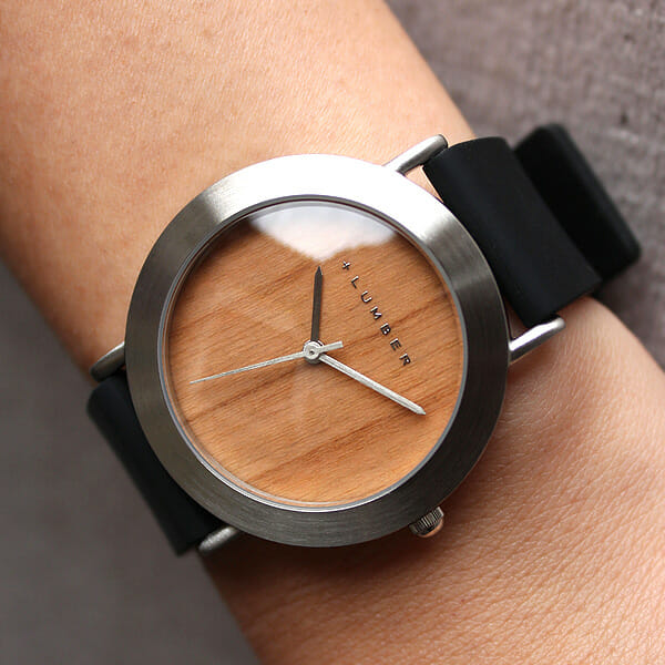 WATCH 3300 シリコンベルト Hacoa ハコア 木製腕時計 +LUMBER