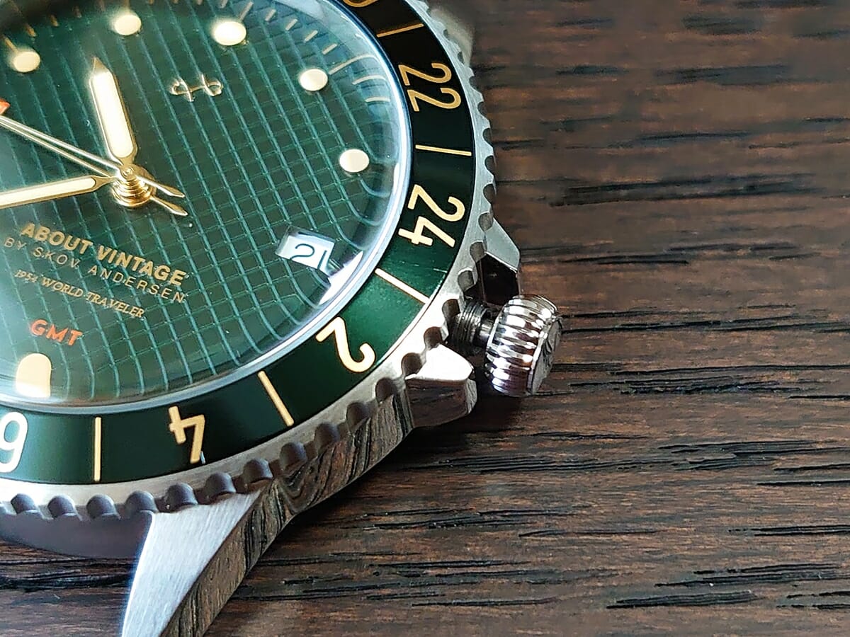 1954 GMT GREEN TURTLE グリーンタートル About Vintage アバウトヴィンテージ 腕時計 GMT（24時間時計）リューズ操作4