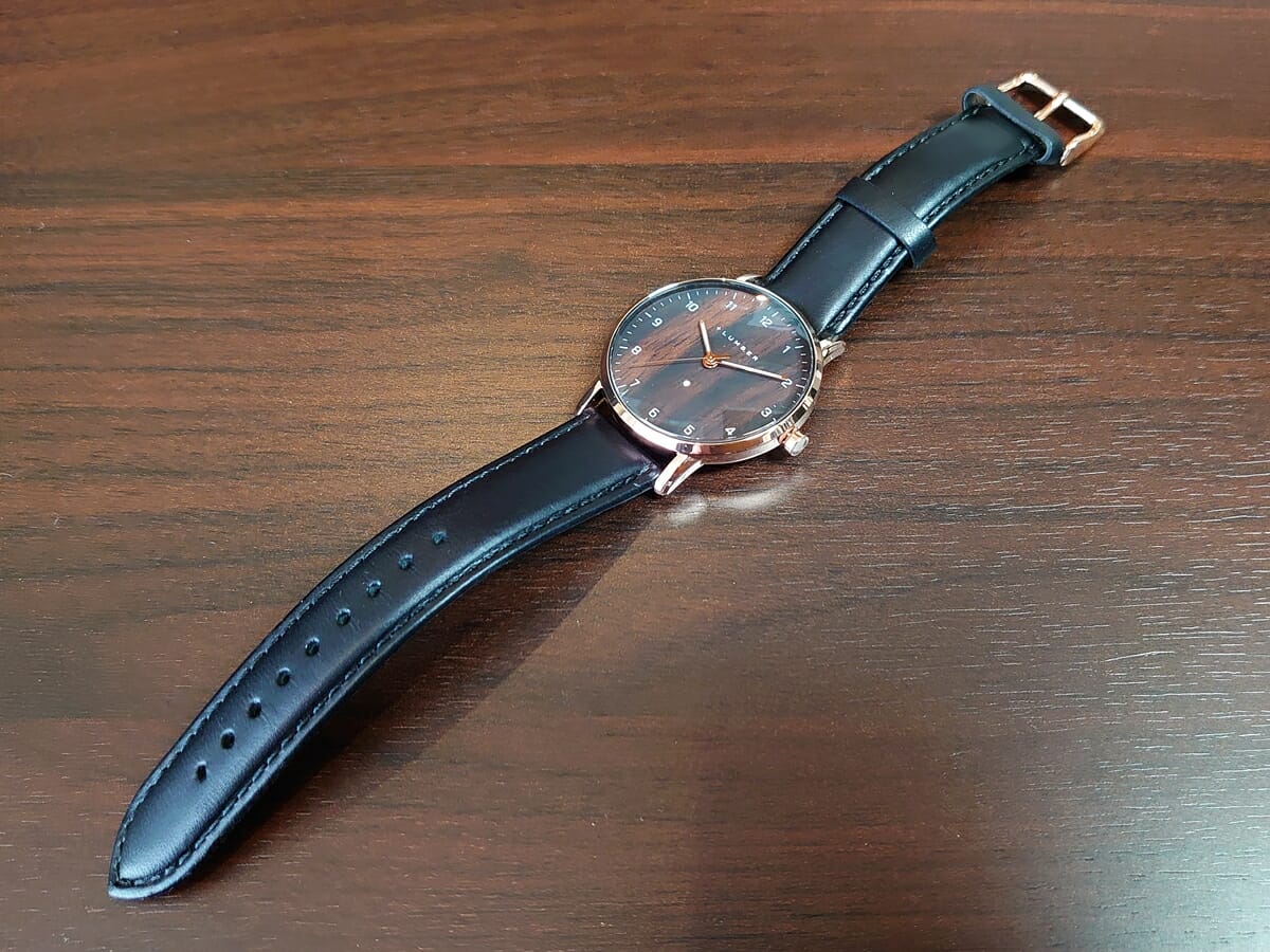 Hacoa ハコア WATCH 8800 エボニー 黒檀 +LUMBER プラスランバー 腕時計レビュー 腕時計全体イメージ 表