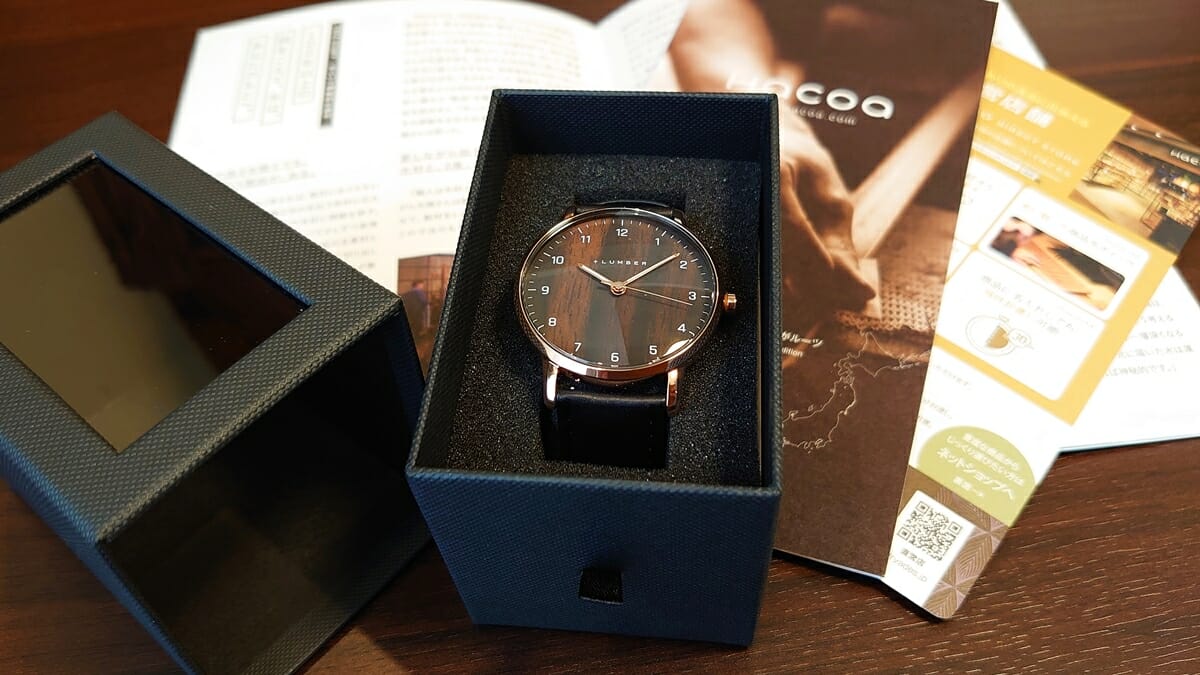 Hacoa（ハコア）WATCH 8800 エボニー（黒檀）40mm +LUMBER（プラス・ランバー）腕時計レビュー カスタムファッションマガジン
