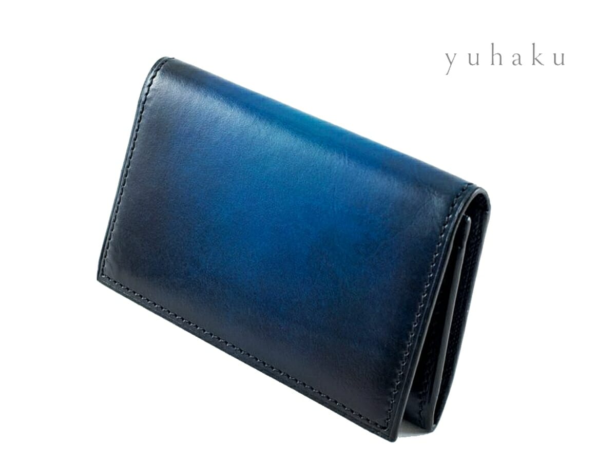 yuhaku（ユハク）YVP161 名刺入れ Blue