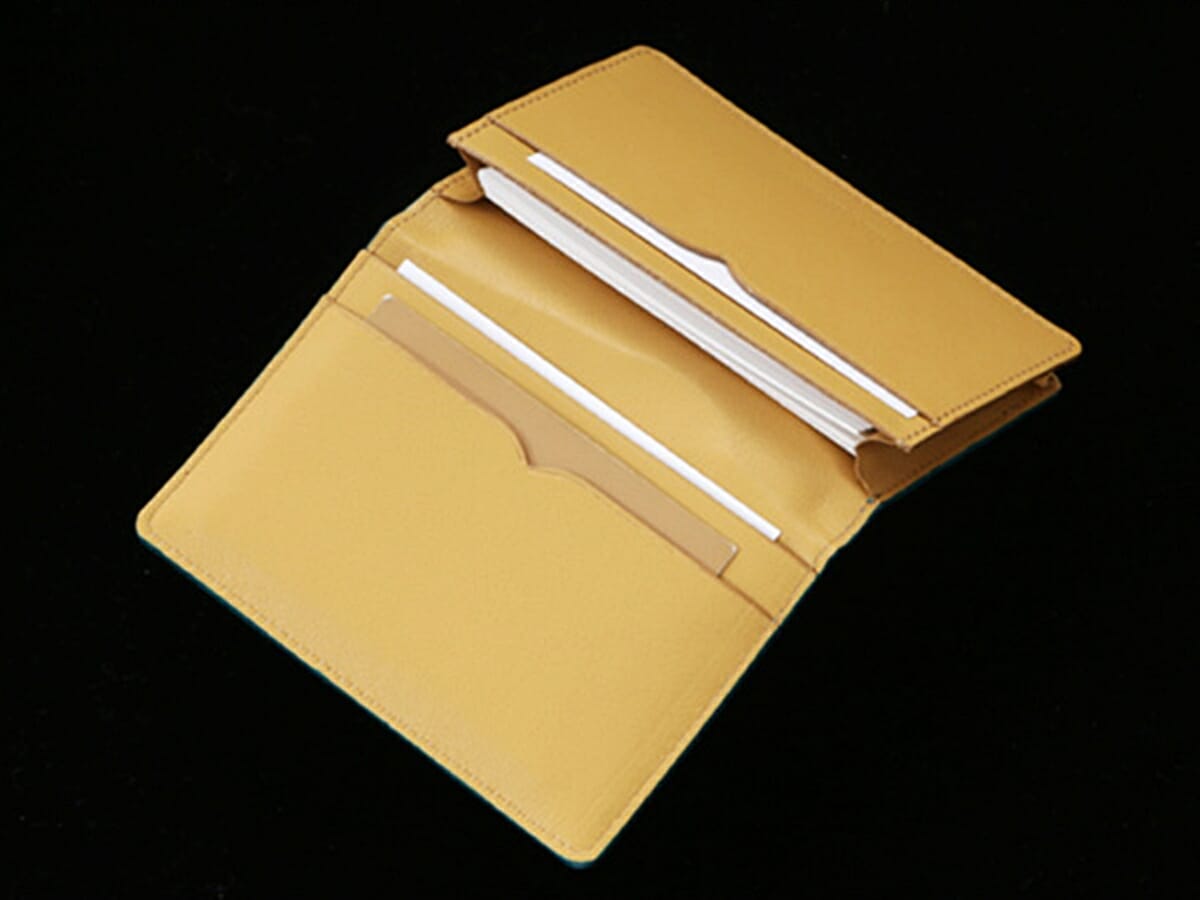 池田工芸 Crocodile Card Case（クロコダイル カードケース）名刺ケース 内装 牛革 ベージュ