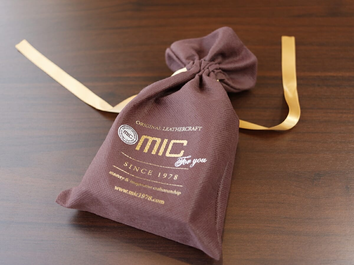 ヴァケッタルクス 三つ折りミニ財布 MH1454 ターコイズ mic（ミック）ギフトラッピング 巾着タイプ4
