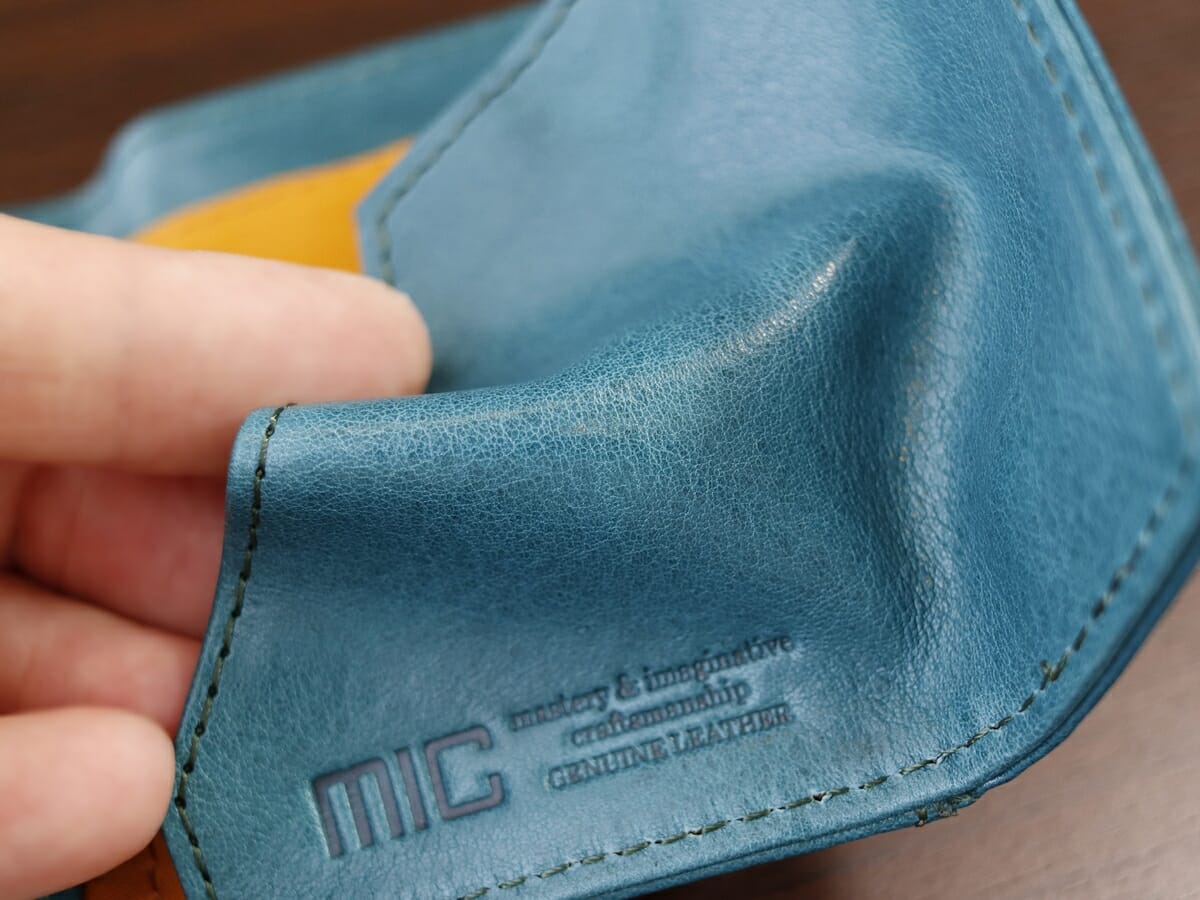 ヴァケッタルクス 三つ折りミニ財布 MH1454 ターコイズ mic（ミック）レビュー 札入れ カードポケット7