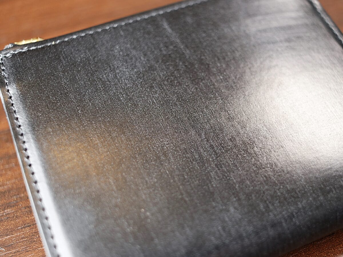 Bridle Leather ブライドルレザー L字ファスナー財布 CRAFSTO（クラフスト）財布レビュー デザイン 質感3