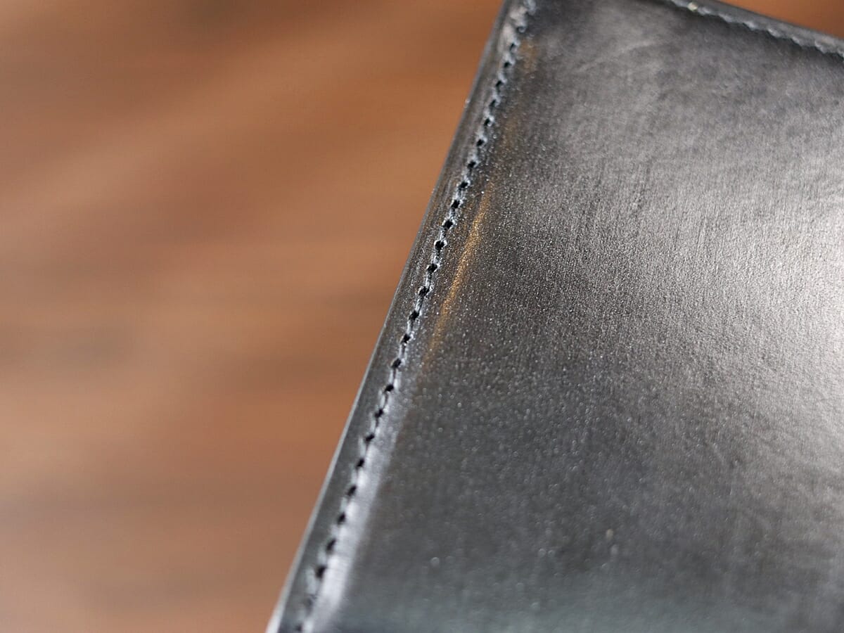 Bridle Leather ブライドルレザー L字ファスナー財布 CRAFSTO（クラフスト）財布レビュー 仕立て ステッチ2