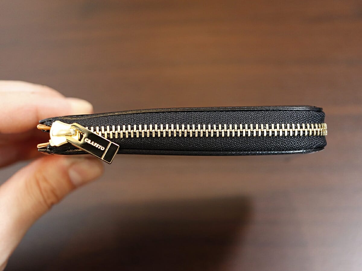 Bridle Leather ブライドルレザー L字ファスナー財布 CRAFSTO（クラフスト）財布レビュー デザイン 質感 厚さ1