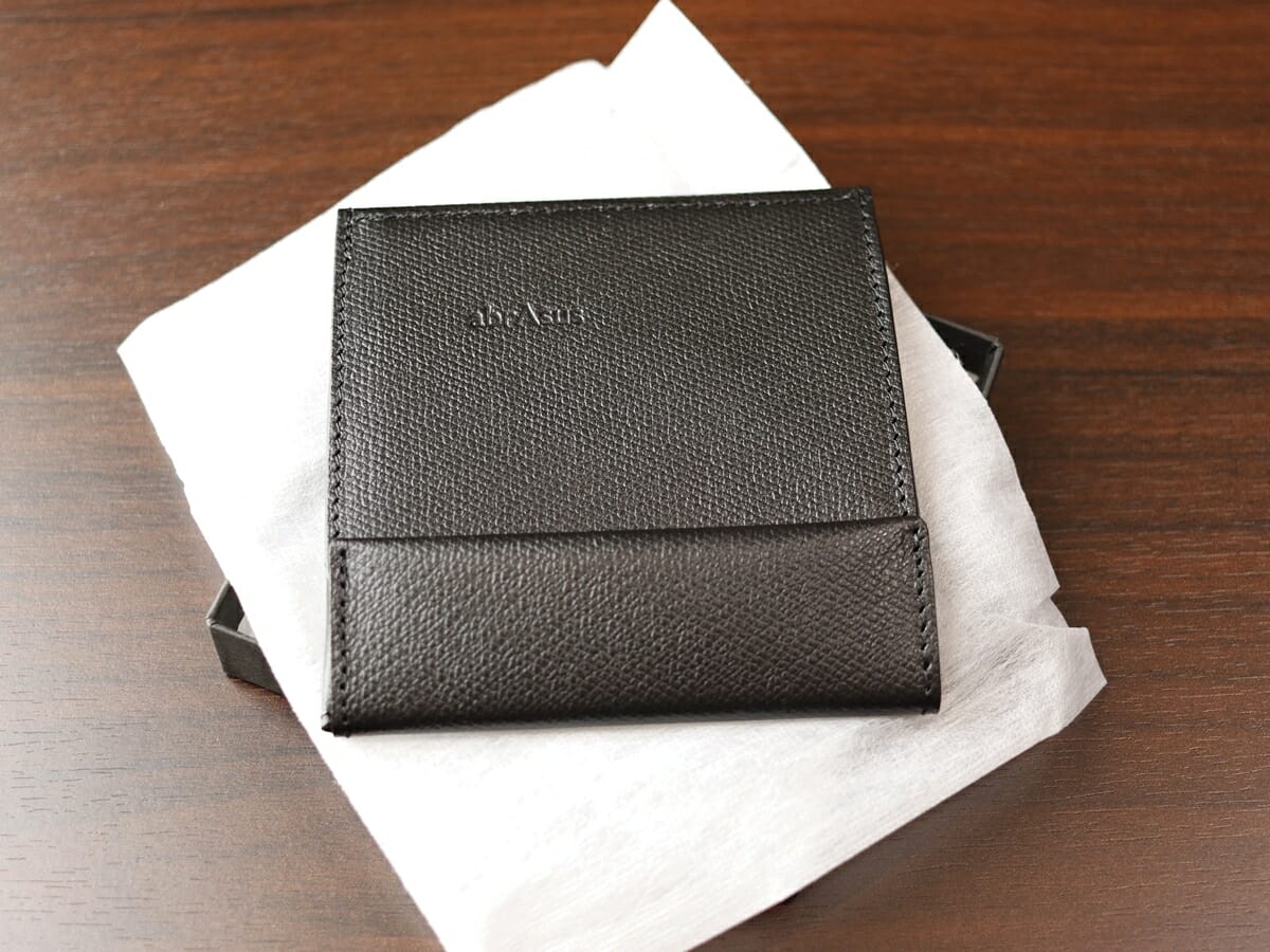 薄い財布 abrAsus アブラサス SUPERCLASSIC スーパークラシック 薄型二つ折り財布 メンズ パッケージング 化粧箱6
