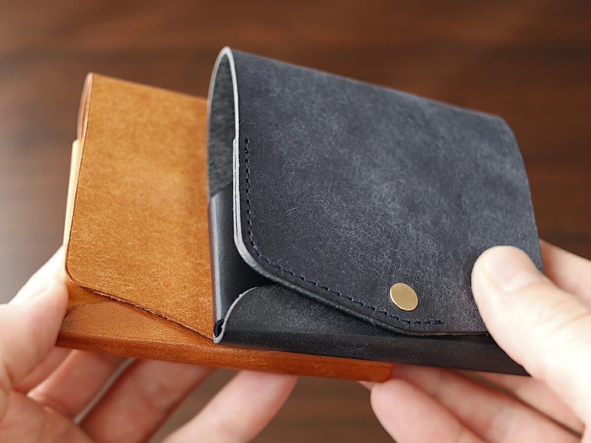 小さく薄い財布Saku ver.2 小さく薄い財布SAKU moku（モク）プエブロモデルを比較1