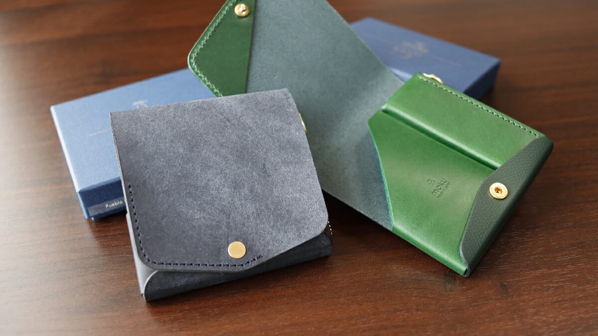 小さく薄い財布Saku ver.2 プエブロレザー ノブレッサカーフ moku（モク）財布レビュー カスタムファッションマガジン