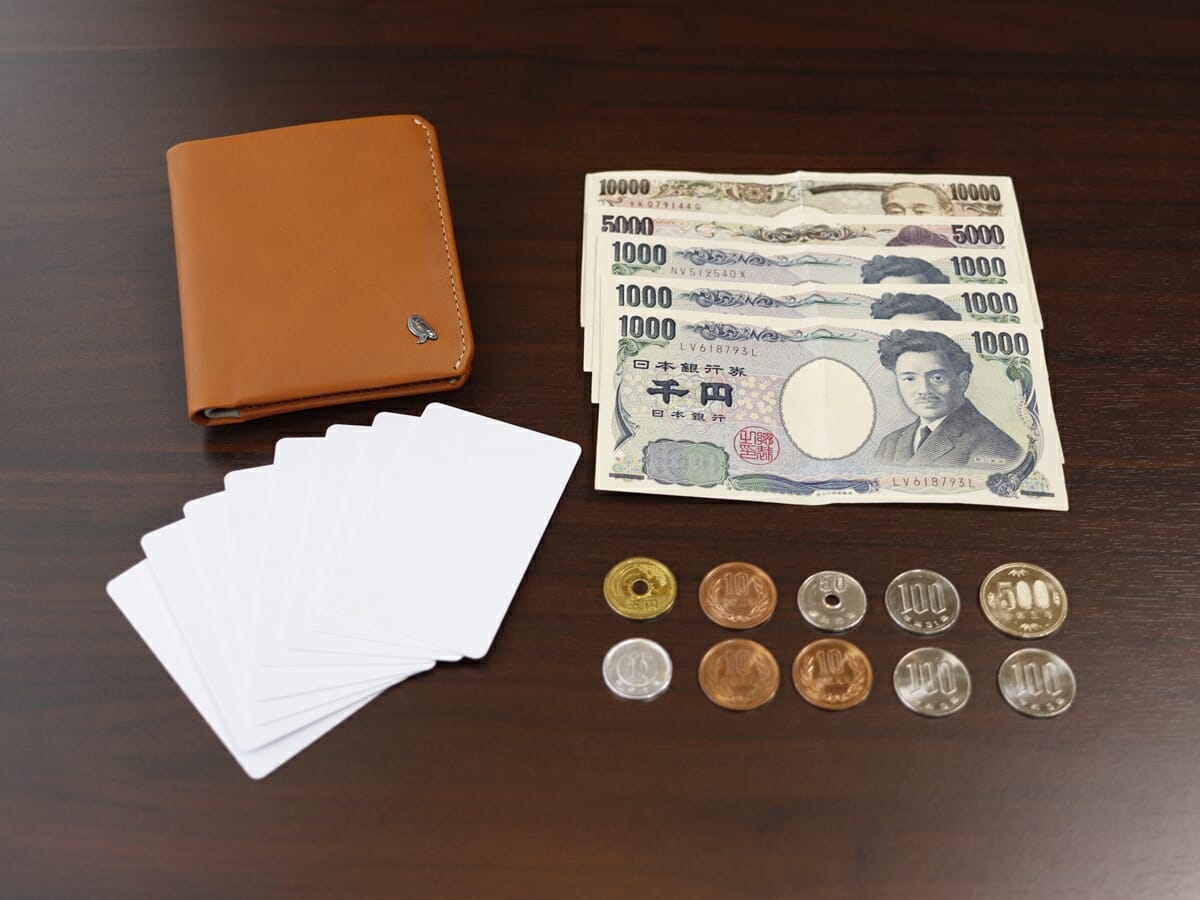 Coin Wallet（コインウォレット）小銭入れ付き薄型二つ折り財布 bellroy（ベルロイ）財布レビュー 使い心地 お金 カード