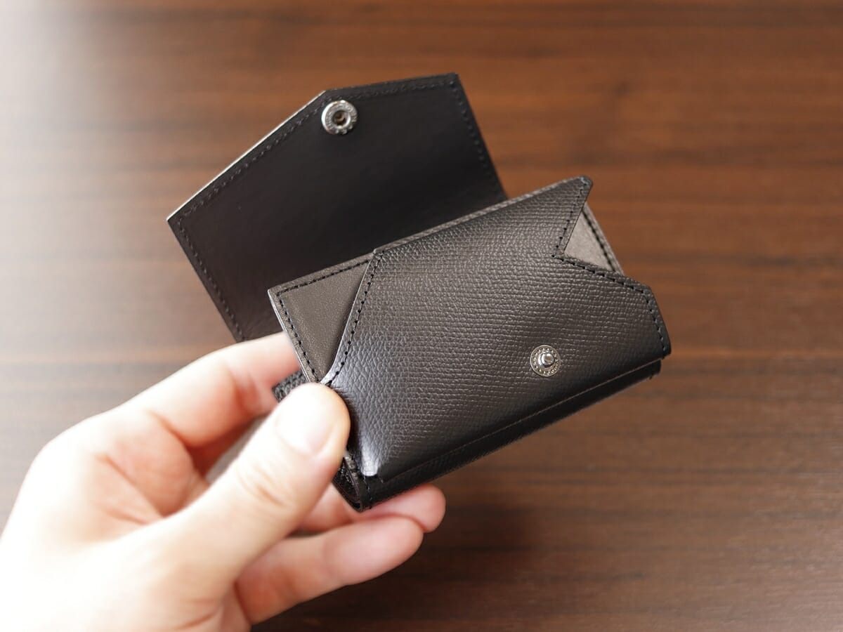 小さい財布 abrAsus メンズ アブラサス SUPERCLASSIC スーパークラシック 極小 三つ折り財布 レビュー 内装デザイン5