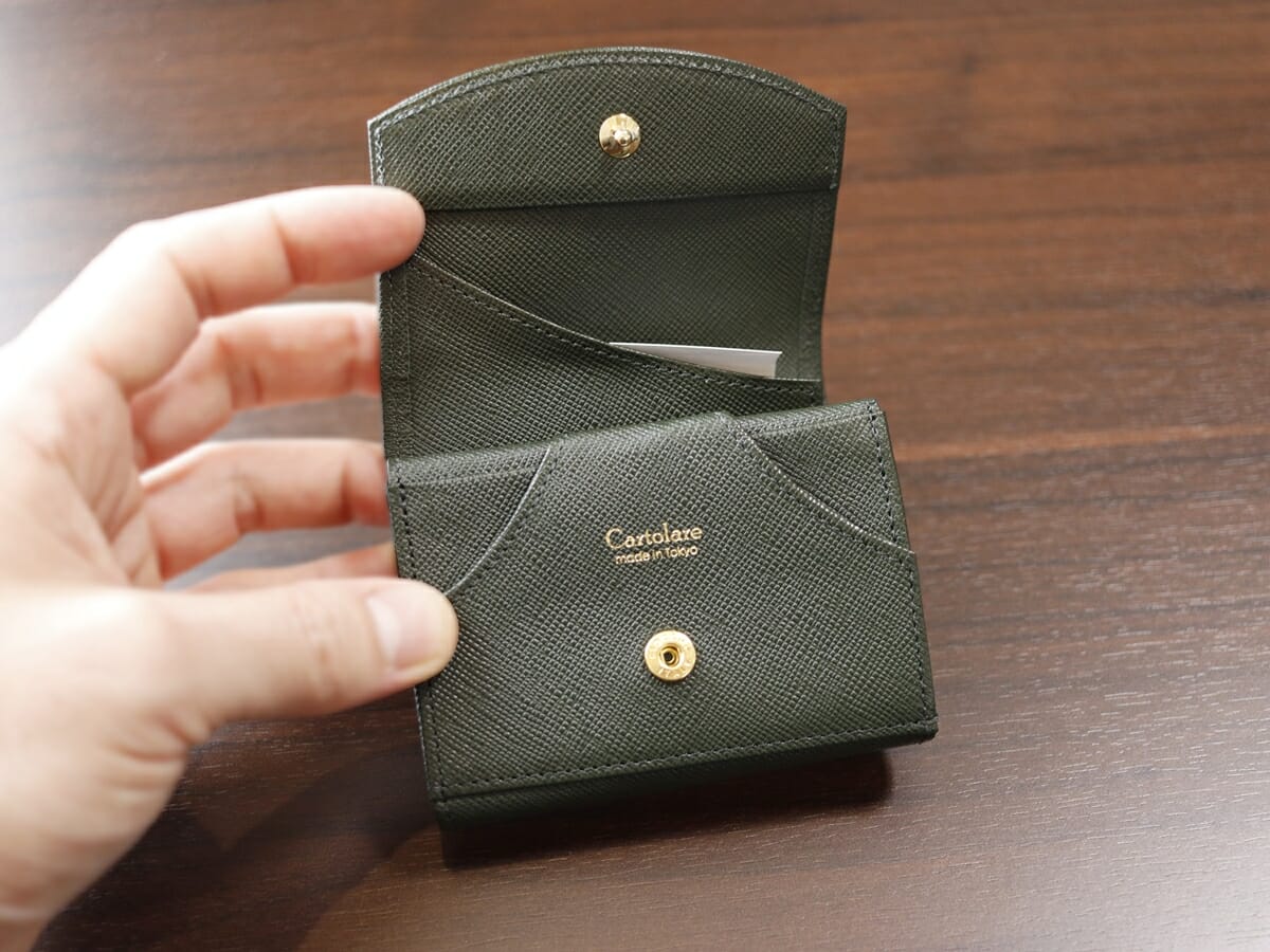 ハンモックウォレット コンパクト メンズ Cartolare カルトラーレ 財布レビュー 内装デザイン
