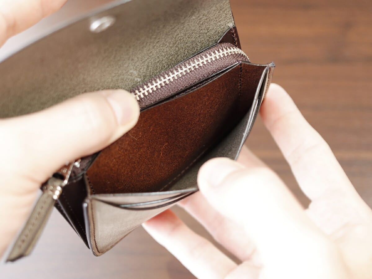 ingrasat mini wallet イングラサット ミニウォレット SO749I SLOW スロウ 財布レビュー 収納部 各ポケット5