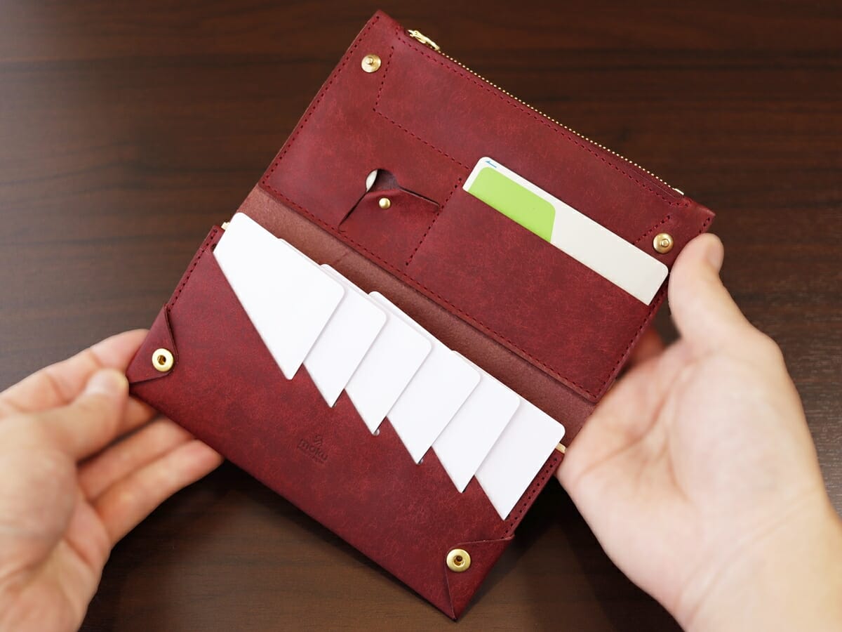 小さく薄い長財布Uno（ウーノ）moku モク もく プエブロレザー 財布レビュー 使い心地1
