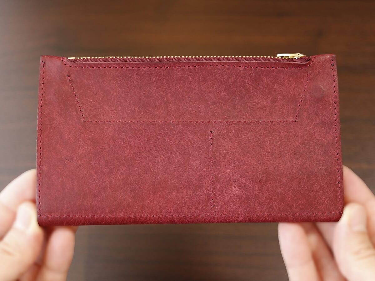 小さく薄い長財布Uno（ウーノ）moku モク もく プエブロレザー 財布レビュー 外装デザイン2