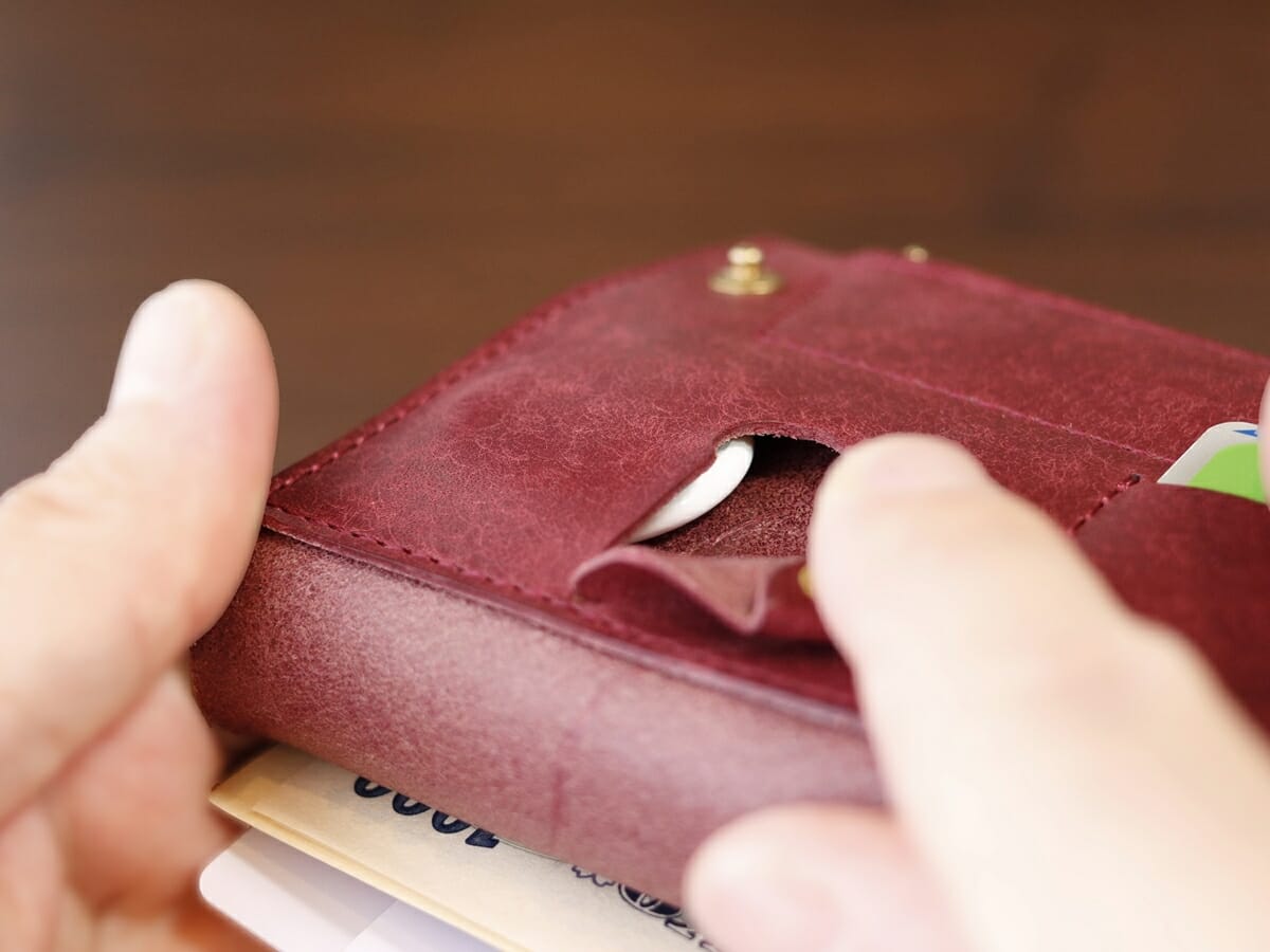 小さく薄い長財布Uno（ウーノ）moku モク もく プエブロレザー 財布レビュー 使い心地 マルチ収納ポケット2