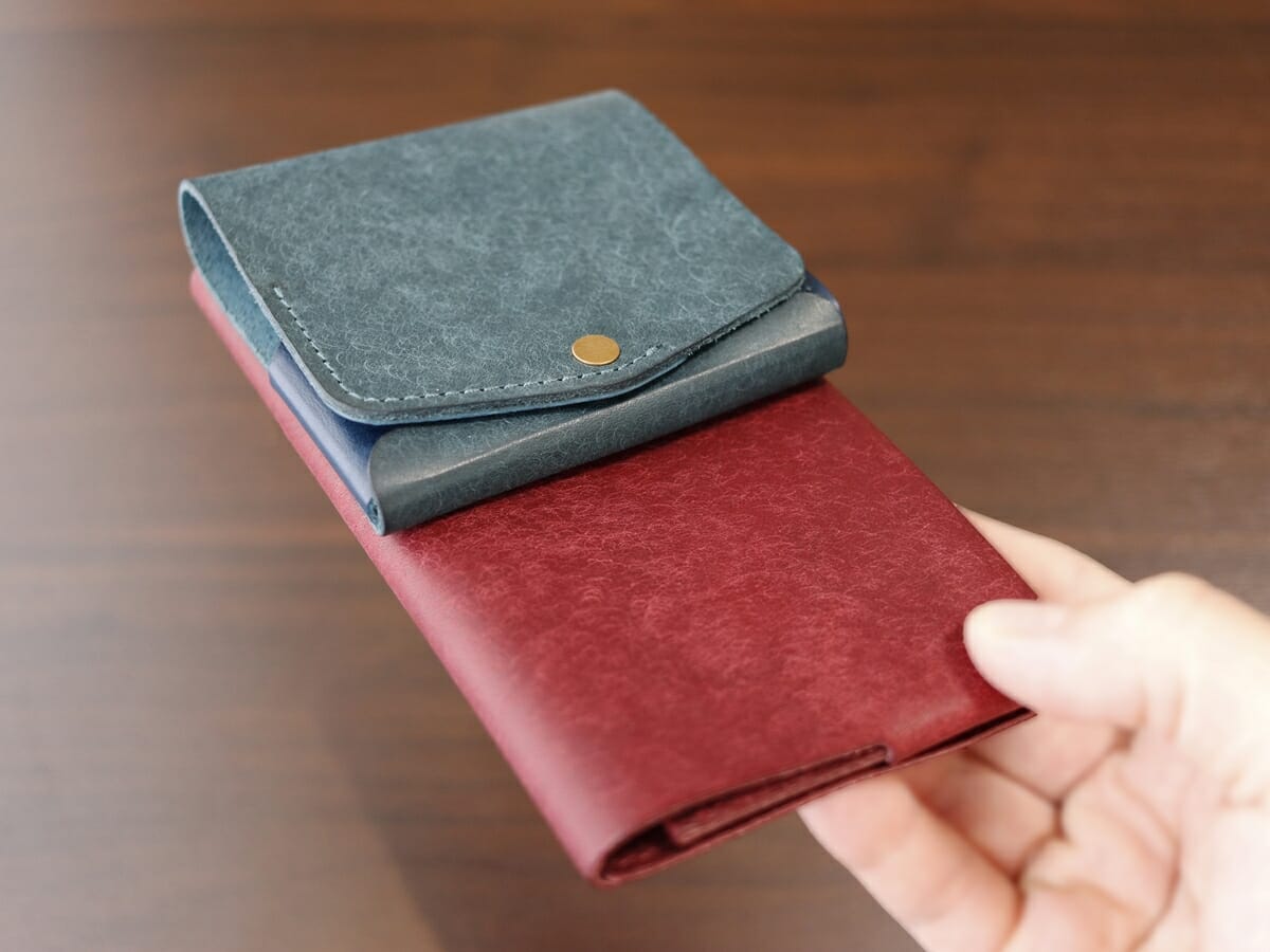 小さく薄い長財布Uno（ウーノ）小さく薄い財布Saku Ver.2（サク）moku モク もく 長財布 二つ折り財布 比較レビュー 3