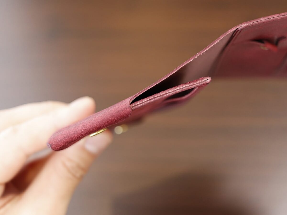 小さく薄い長財布Uno（ウーノ）moku モク もく プエブロレザー 財布レビュー 内装デザイン11