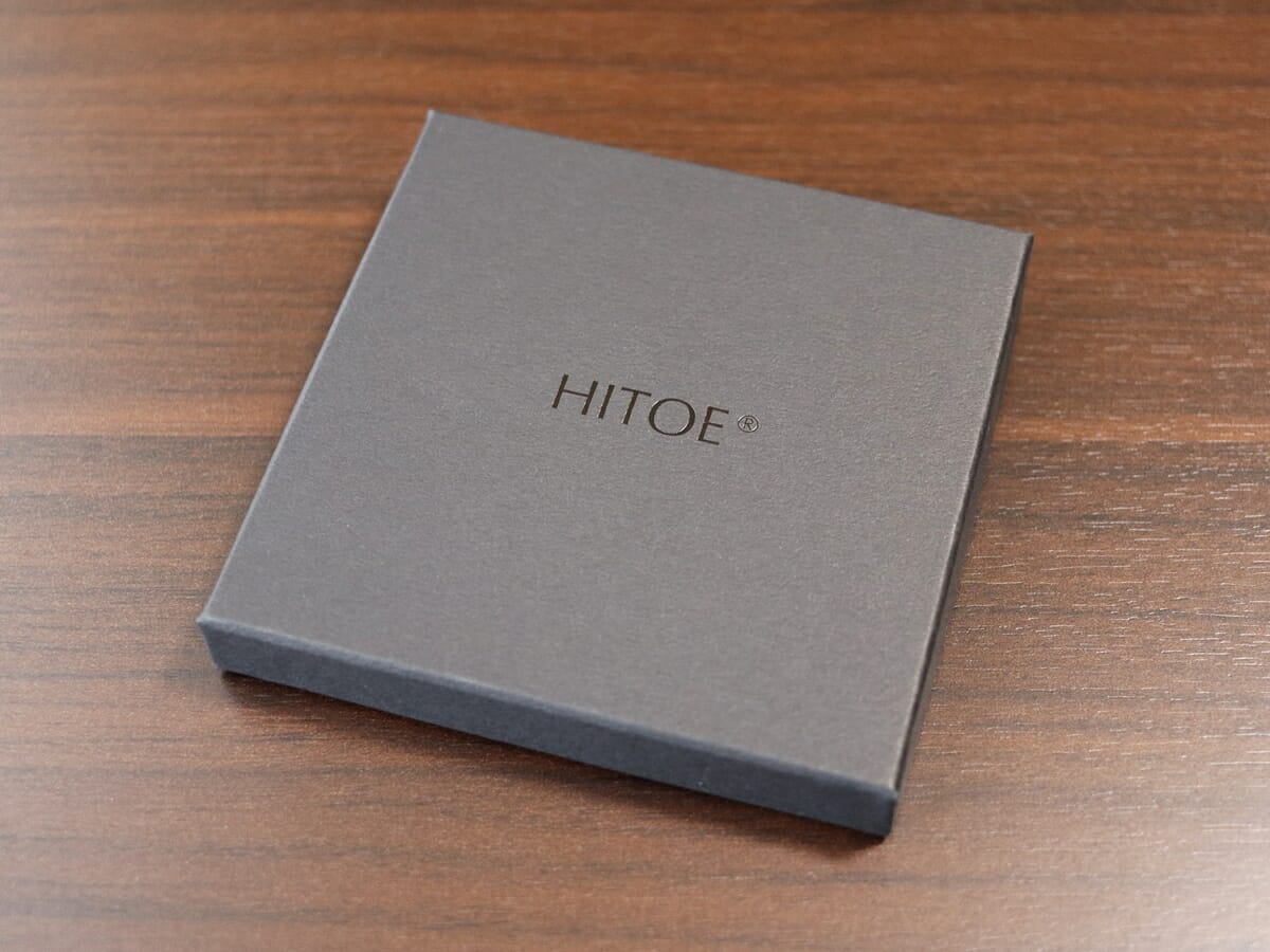 Hitoe Fold -Liscio- 2023 SYRINX（シュリンクス）財布レビュー パッケージング4