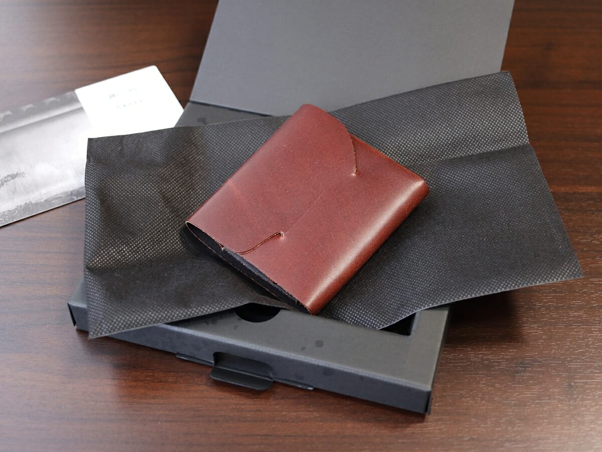 所作 Shosa ショサ cp ウォレット 3.5 コンパクトウォレット 財布レビュー パッケージング 化粧箱 外箱 付属品 ギフト10