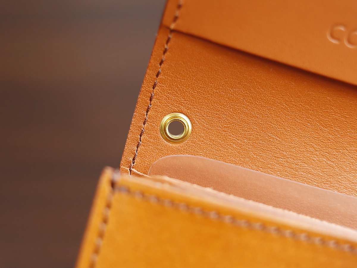 COTOCUL（コトカル）ぼかし染め ミニ財布 kcti0002 小さい財布 レビュー 内装デザイン 見開き 収納ポケット ホック4