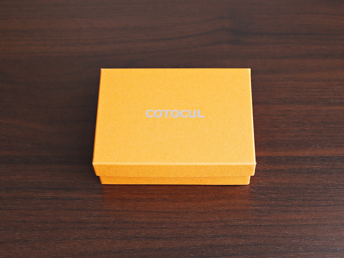 COTOCUL（コトカル）ぼかし染め ミニ財布 kcti0002 小さい財布 レビュー パッケージング 化粧箱1